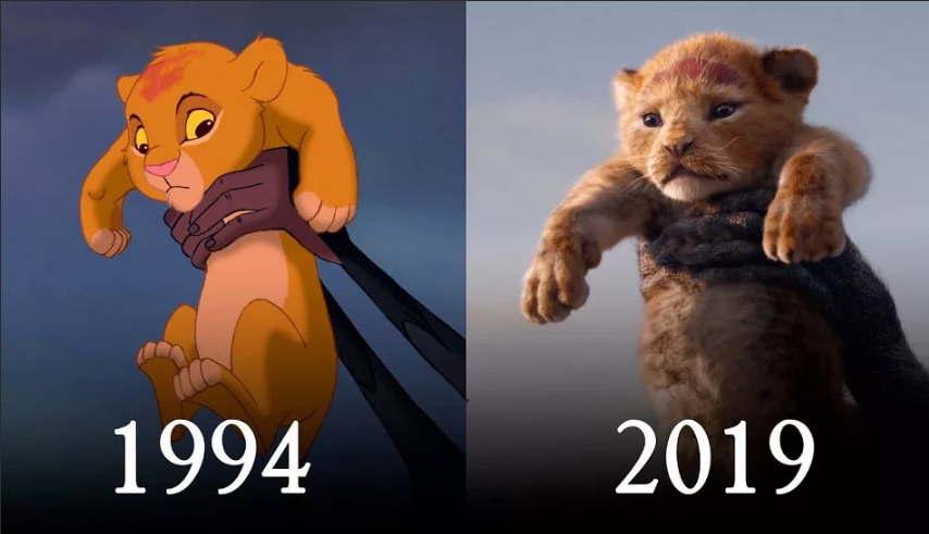 Сравнение Король Лев 1994 года и 2019